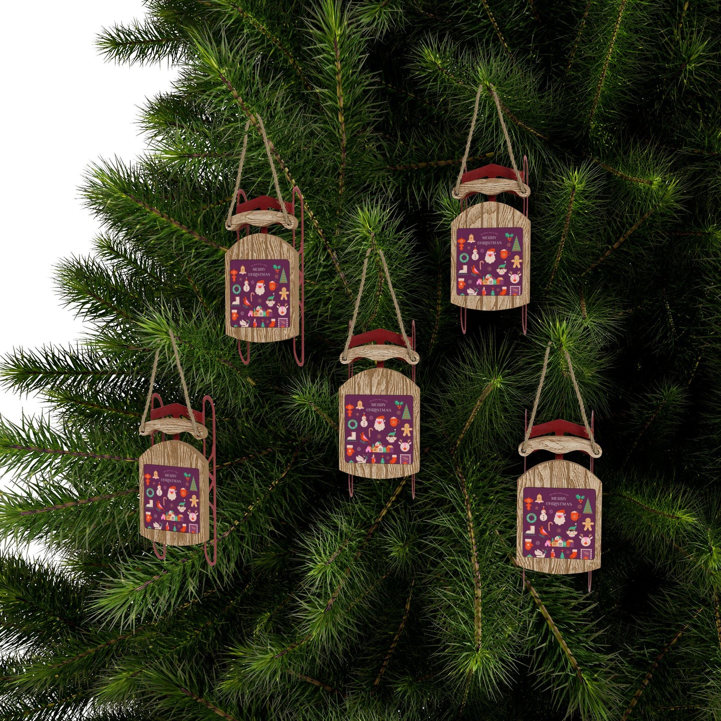 Winter Sled Ornaments