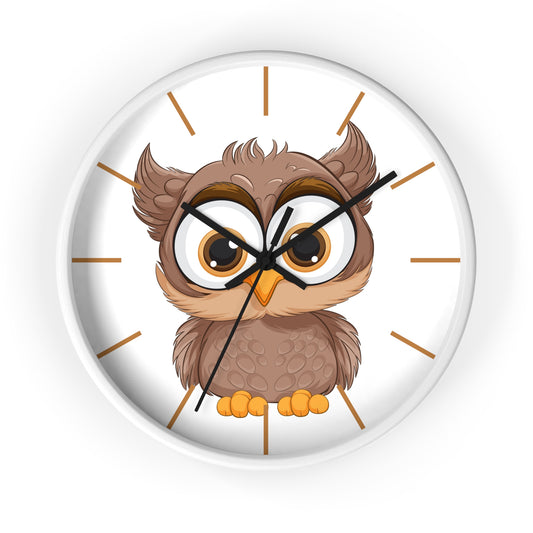 Wise Owl Wall Clock - Time for Thoughtful Charm