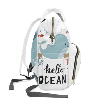 Ocean Friends Diaper Backpack - Baby Whale Adventure