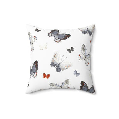 Butterfly Garden Pillow - Elegant Nature Decor