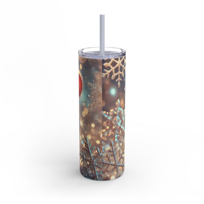 Winter Whimsy: Adorable Squirrel Skinny Tumbler 20oz