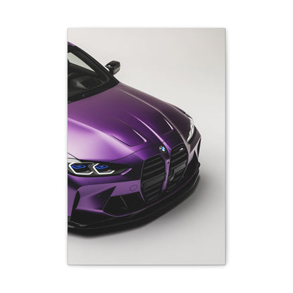 Royal Drive - Purple Sports Car Canvas Art