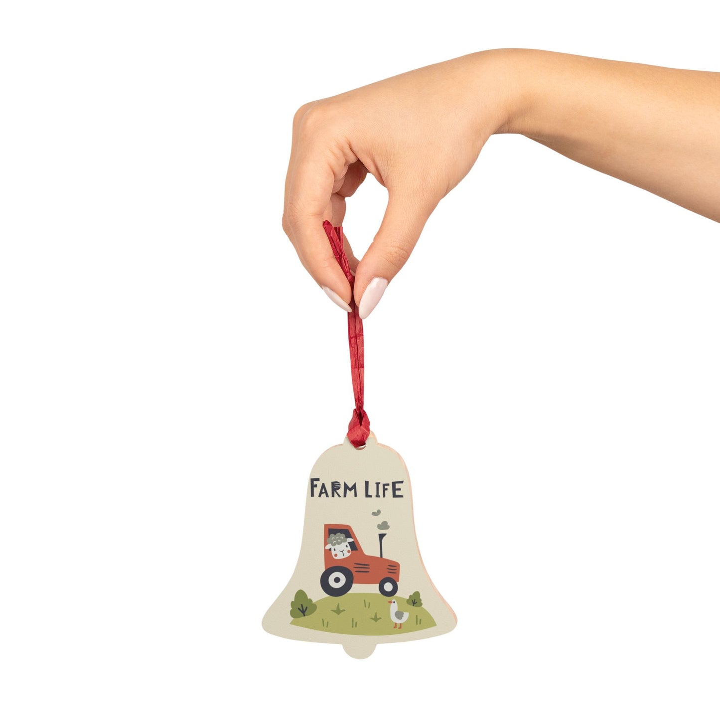 Tractor Wooden Ornaments