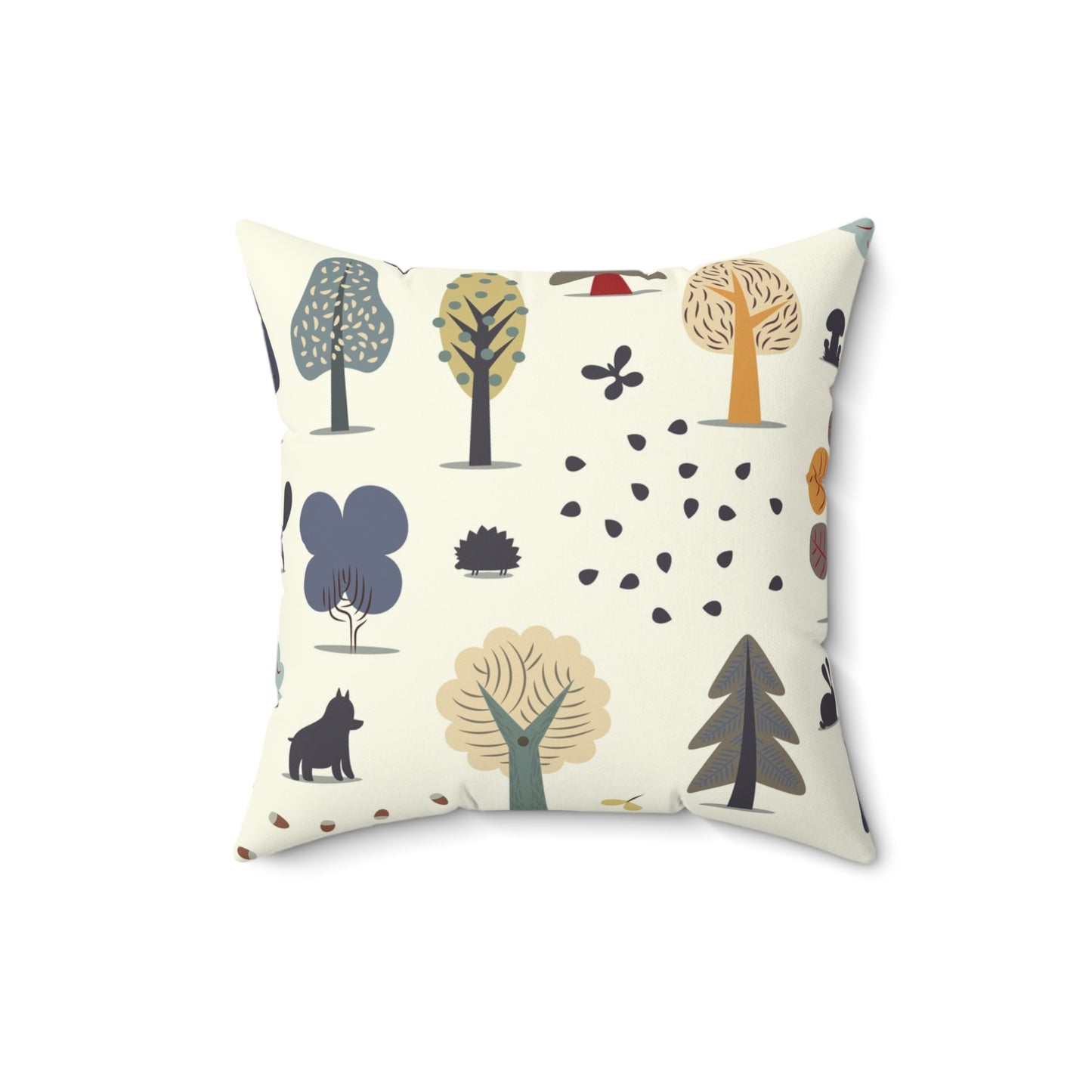 Enchanted Forest Pillow - Whimsical Nature Decor