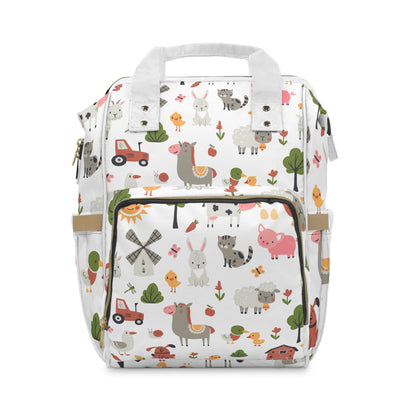 Happy Farm Friends Multifunctional Diaper Backpack