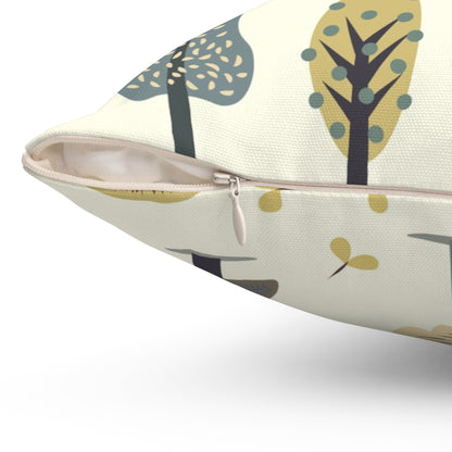 Enchanted Forest Pillow - Whimsical Nature Decor