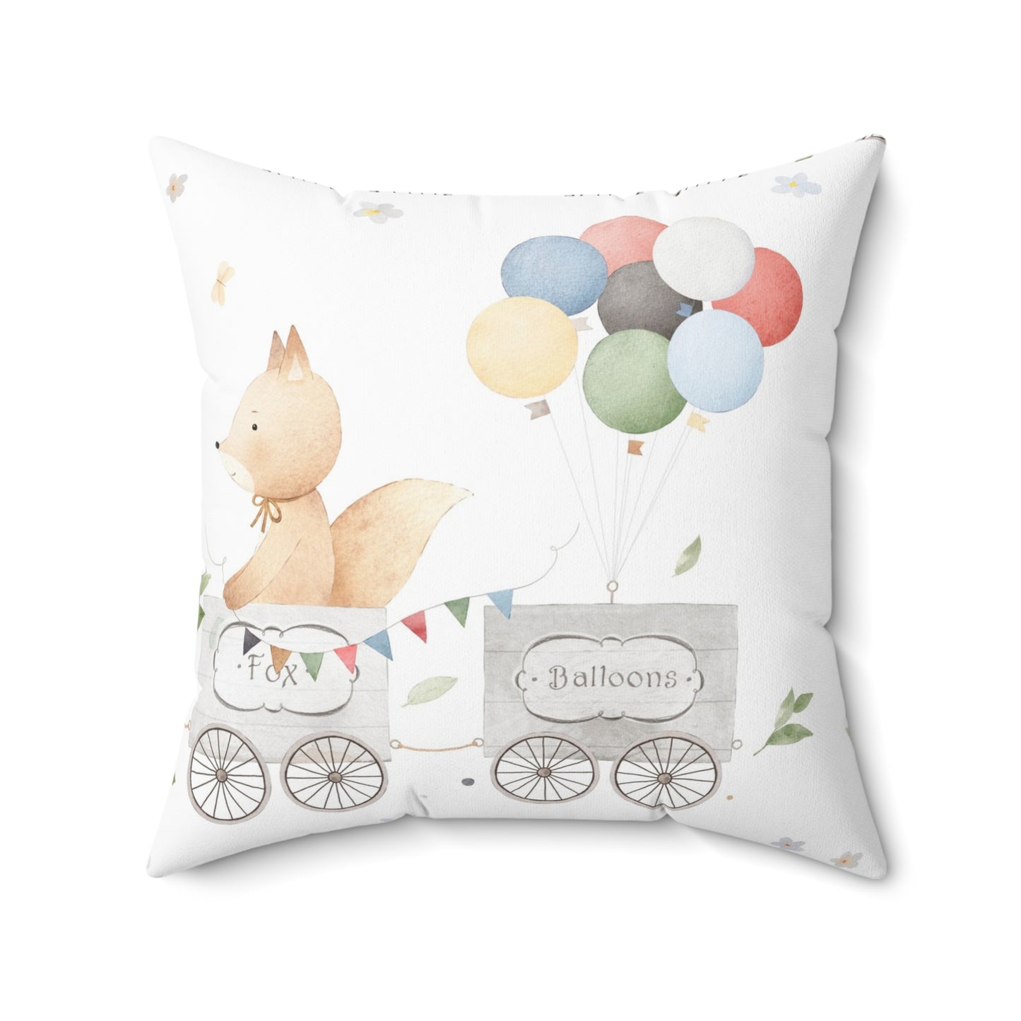 Balloon Dreams Pillow - Whimsical Kids Room Decor