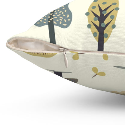 Enchanted Forest Pillow - Whimsical Nature Decor