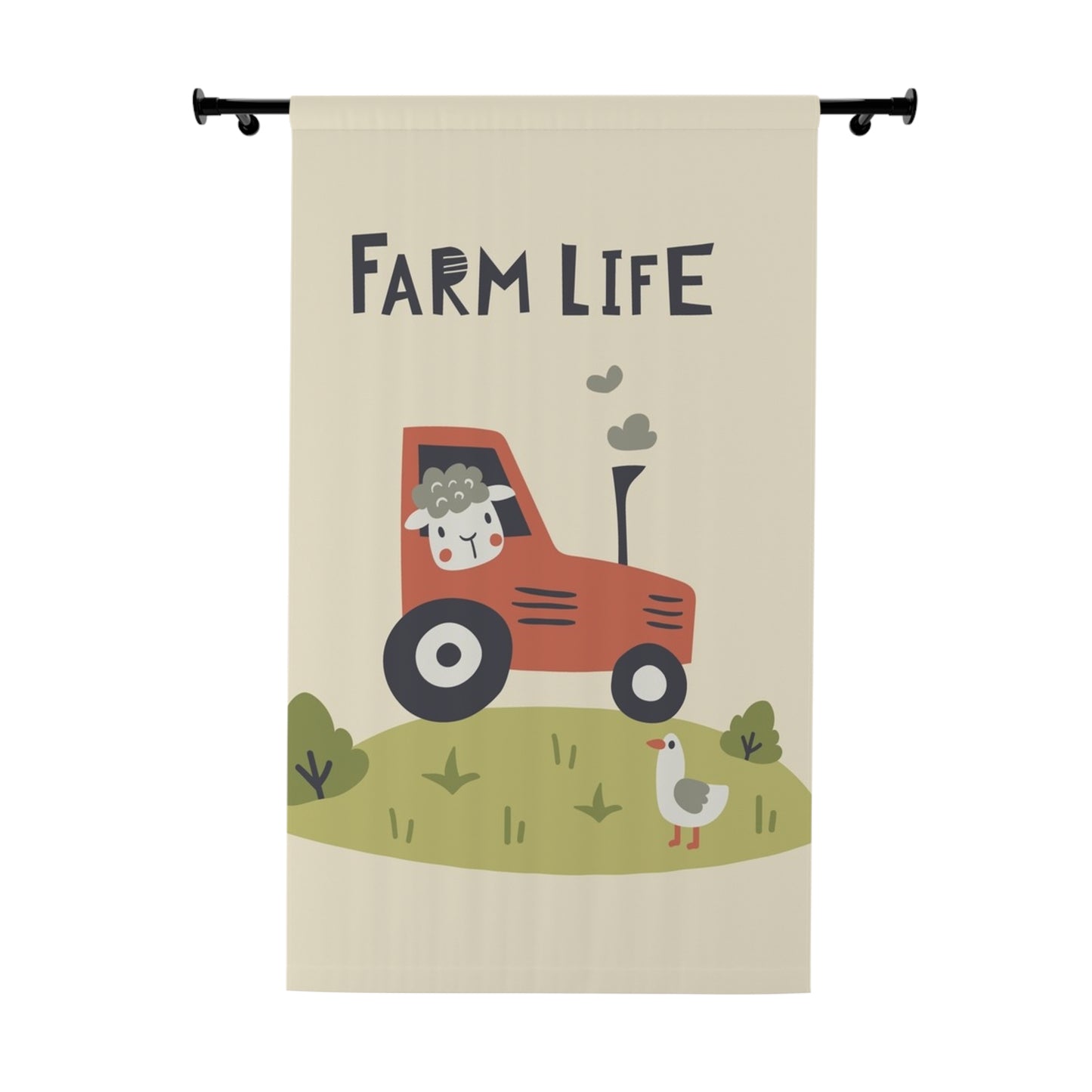 🚜 Farm Life Window Curtain 🐄🌾