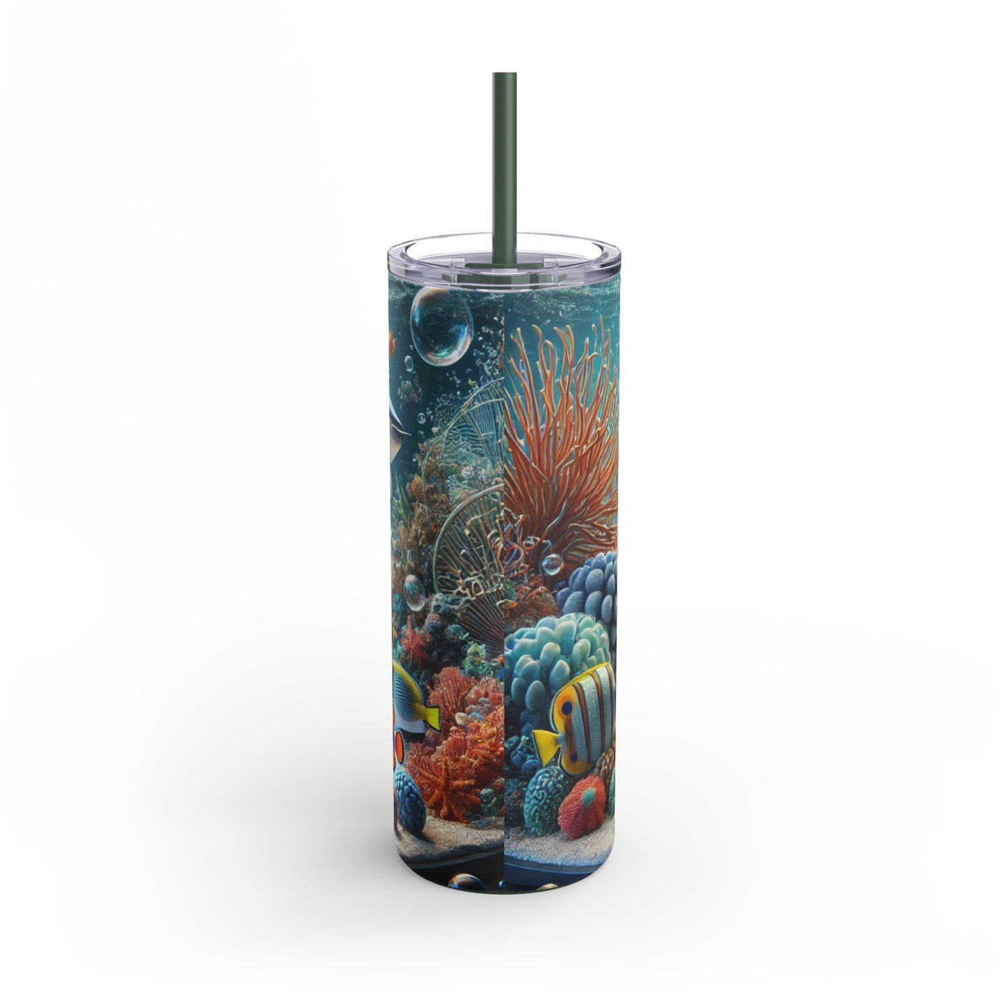 Marine Bliss: Seahorse & Ocean Life 20oz Skinny Tumbler