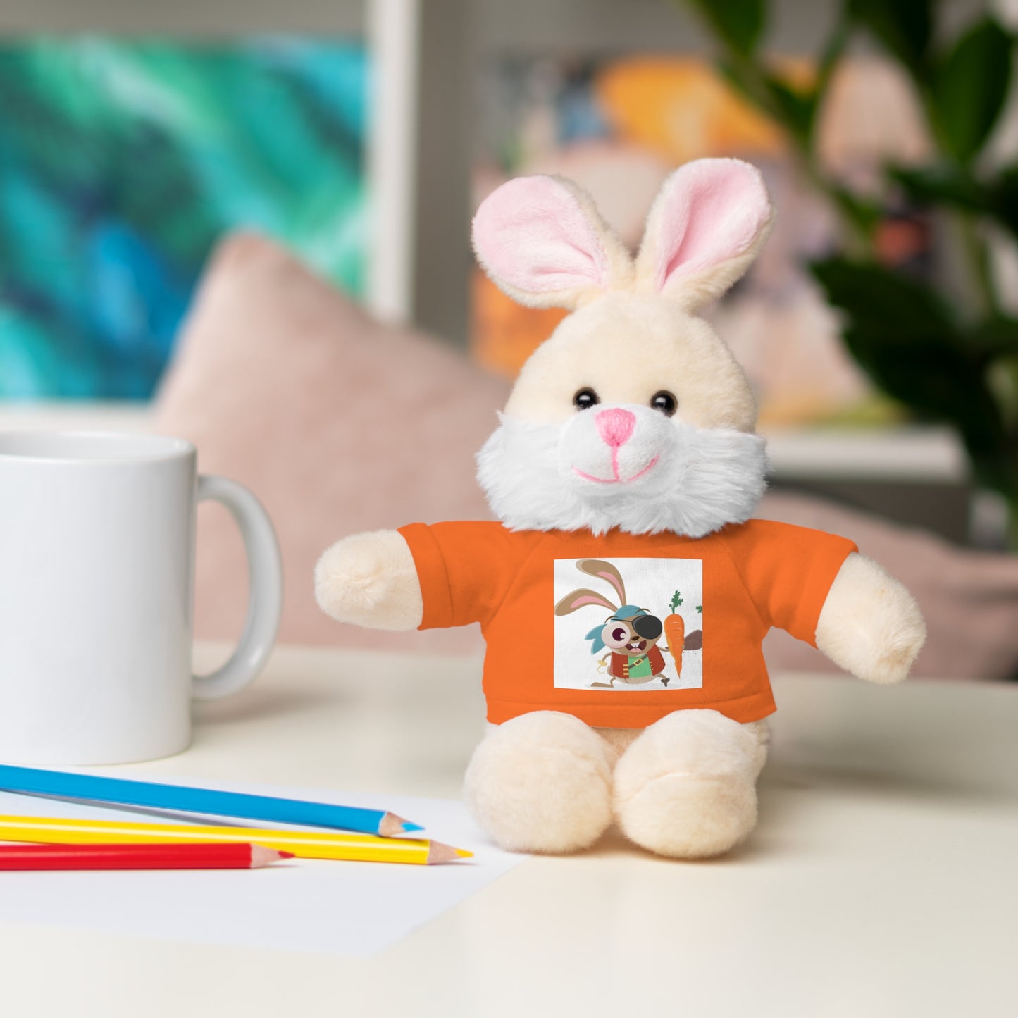 Carrot Explorer Bunny – Plush Cuddle Pal