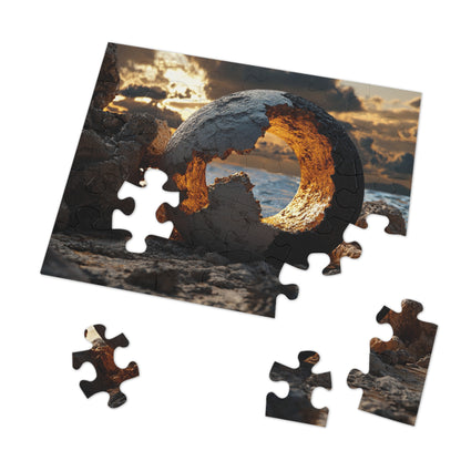 Jigsaw Puzzle with Tin