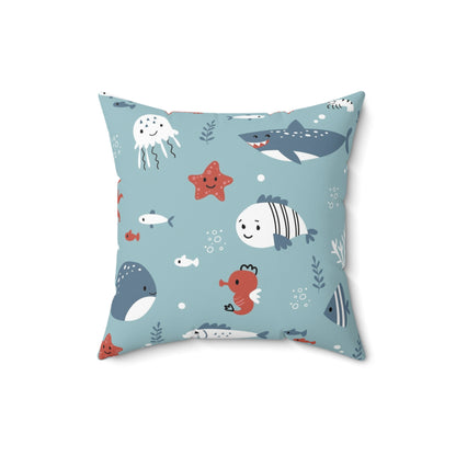 Hello Ocean Pillow - Adorable Underwater Decor