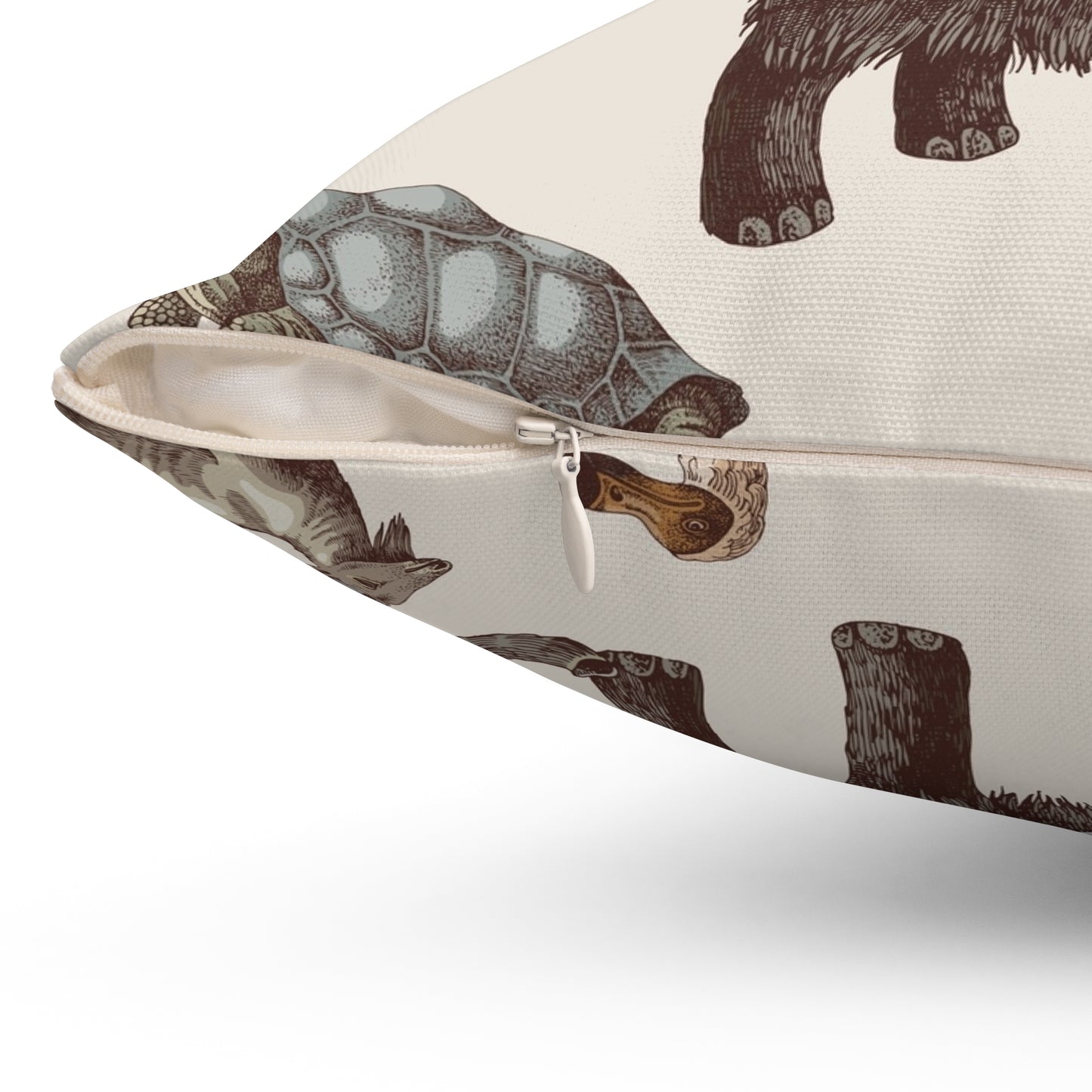 Prehistoric Wildlife Decorative Pillow