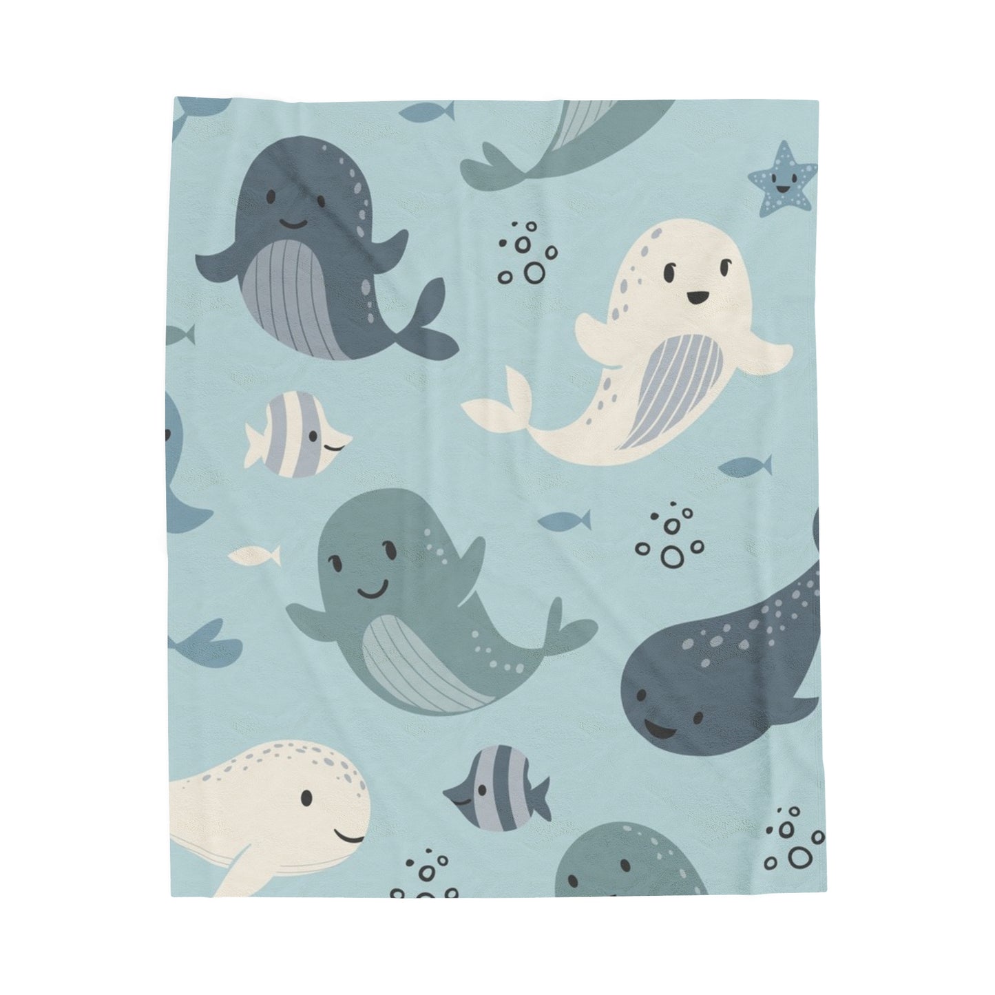 Fish Velveteen Plush Blanket