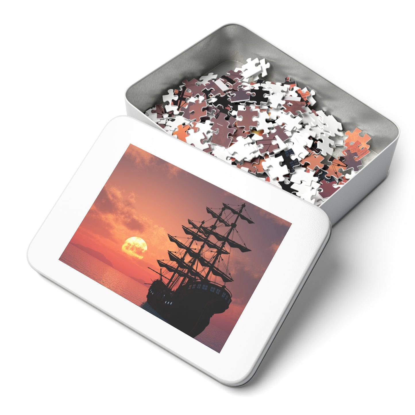 Jigsaw Puzzle with Tin