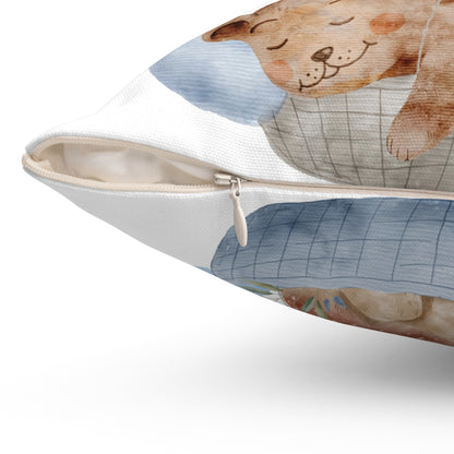 Dreamy Bear Balloon Pillow - Whimsical Nursery Decor