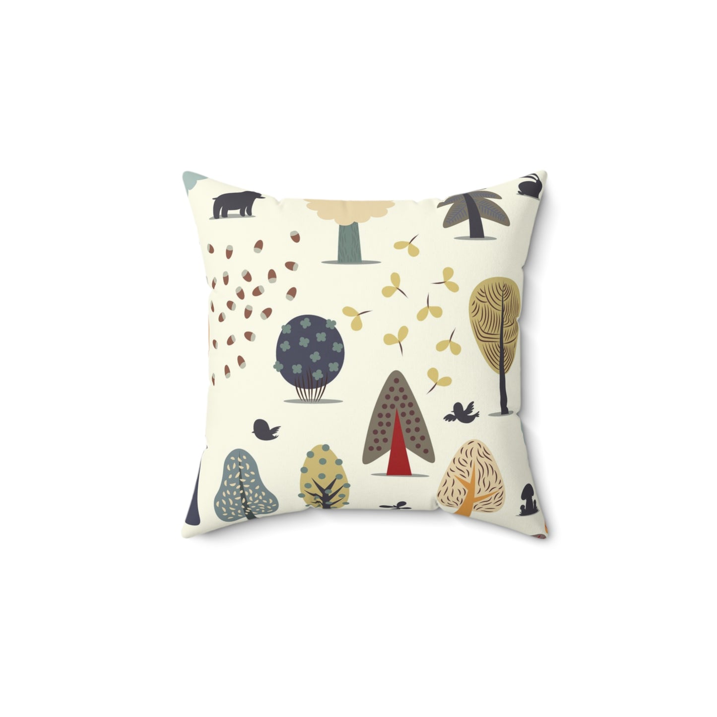 Enchanted Forest Pillow - Whimsical Nature Decor