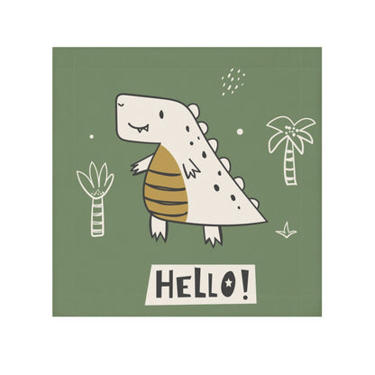 Hello Dino Face Towel