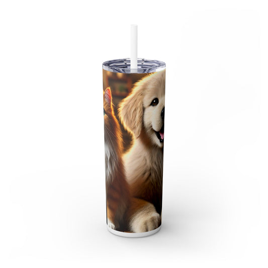 Skinny Tumbler with Straw, 20oz