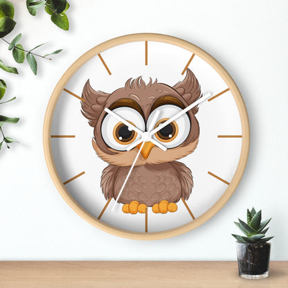 Wise Owl Wall Clock - Time for Thoughtful Charm