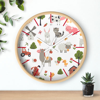 Playful Pals Wall Clock - Fun Time with Adorable Animals