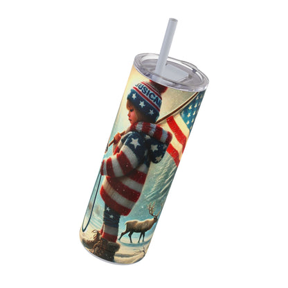 Patriotic Winter Magic Tumbler  20oz