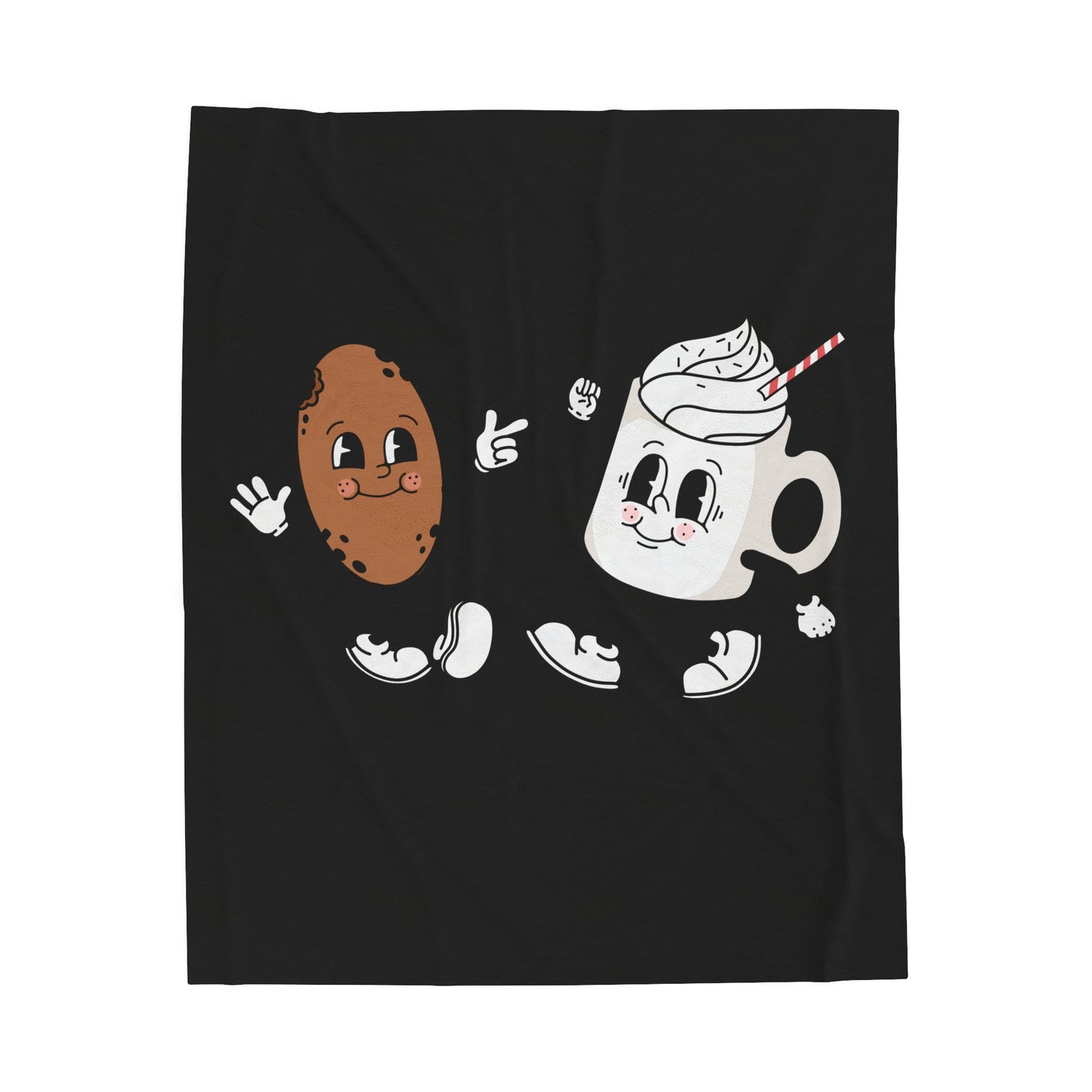 Milk & Cookie Friends Blanket - Sweet Cozy Moments