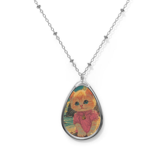 Holiday Cat - Cute Beach Necklace