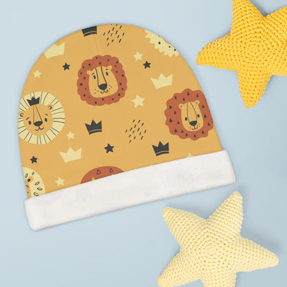 Little King Lion Baby Beanie – Cozy & Roaringly Cute Hat 🦁👑