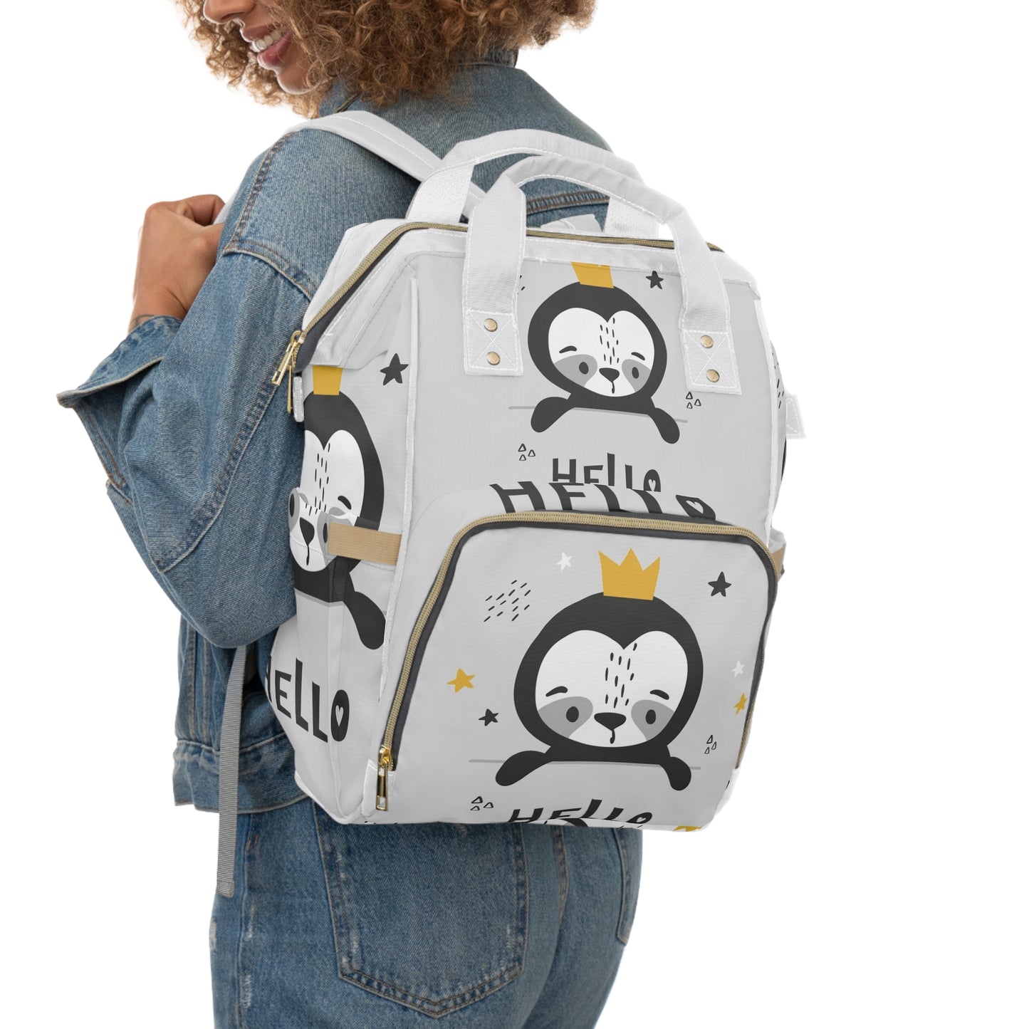 Hello Penguin Multifunctional Diaper Backpack