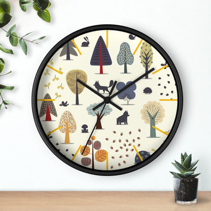 Woodland Creatures Wall Clock - Enchanting Forest Time