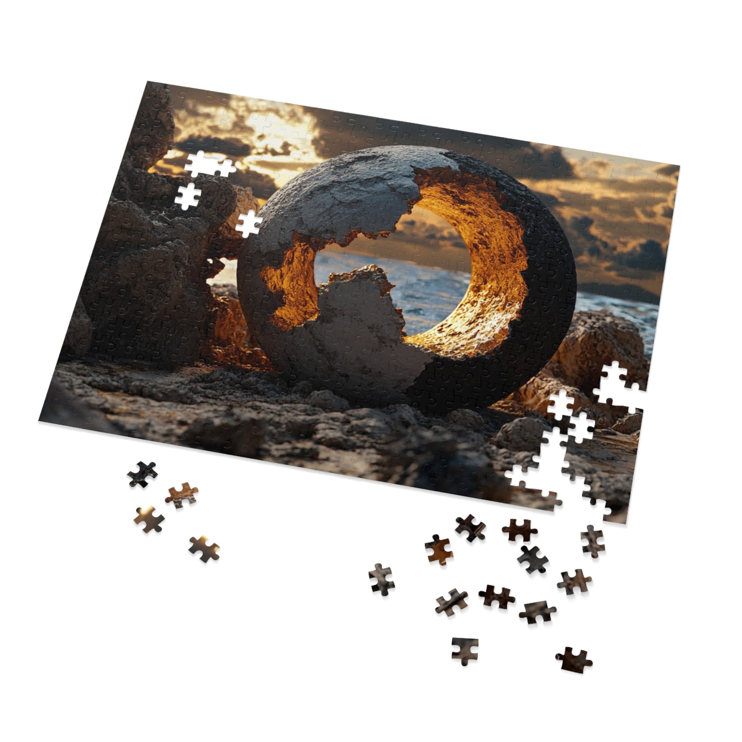 Jigsaw Puzzle with Tin