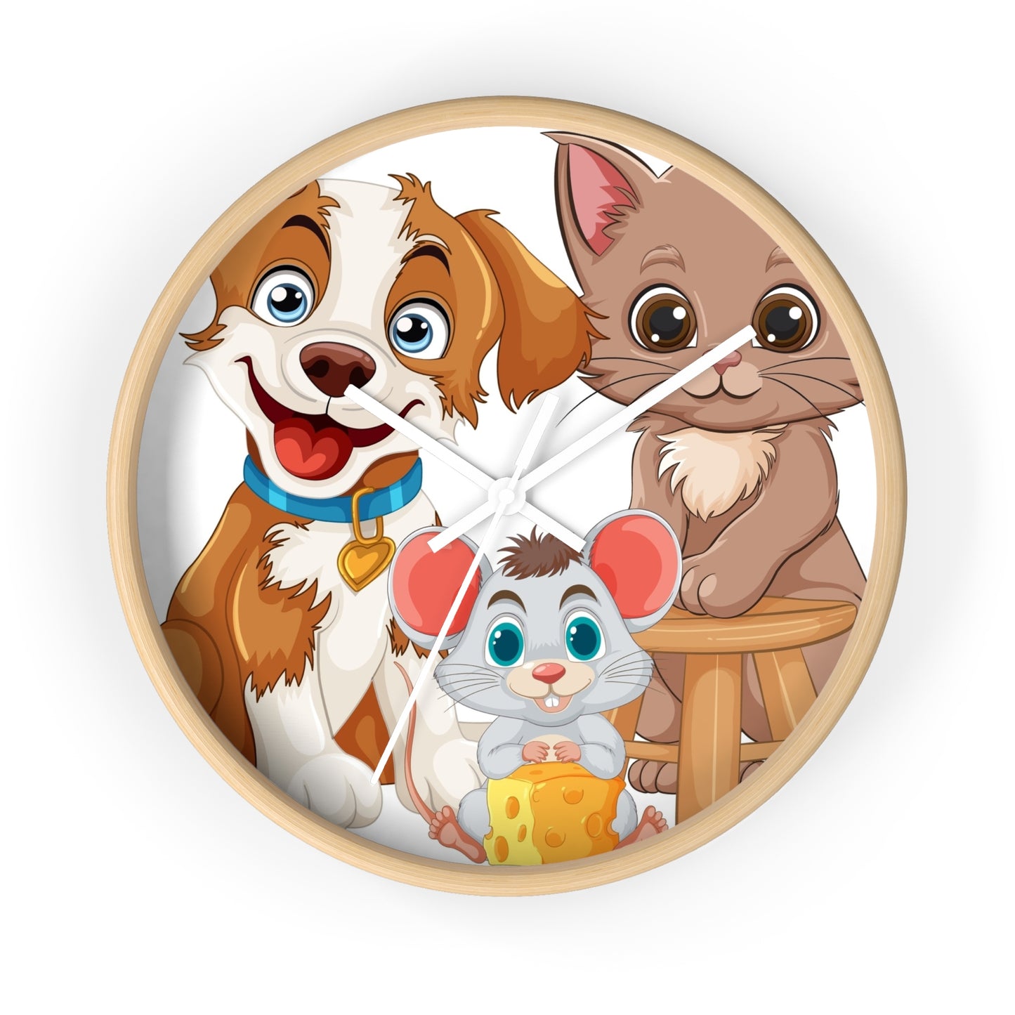 Best Friends Animal Wall Clock - Time for Furry Fun