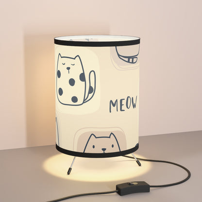 Purrfectly Cozy - Minimalist Cat Lampshade