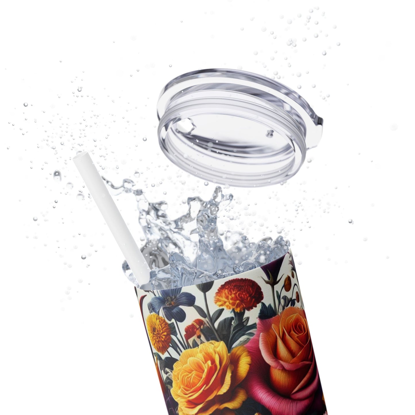 Skinny Tumbler with Straw, 20oz