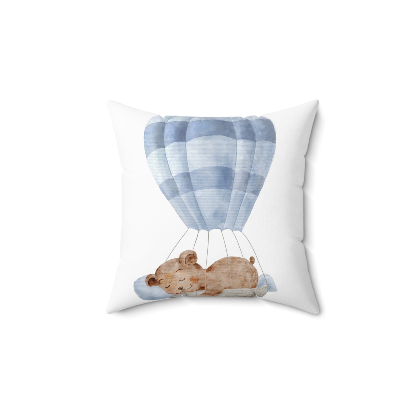 Dreamy Bear Balloon Pillow - Whimsical Nursery Decor