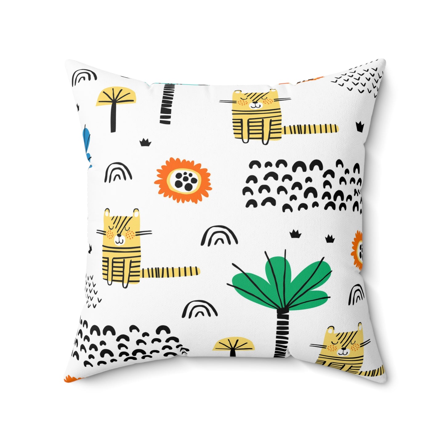 Jungle Fun Pillow - Playful Animal Kids Decor