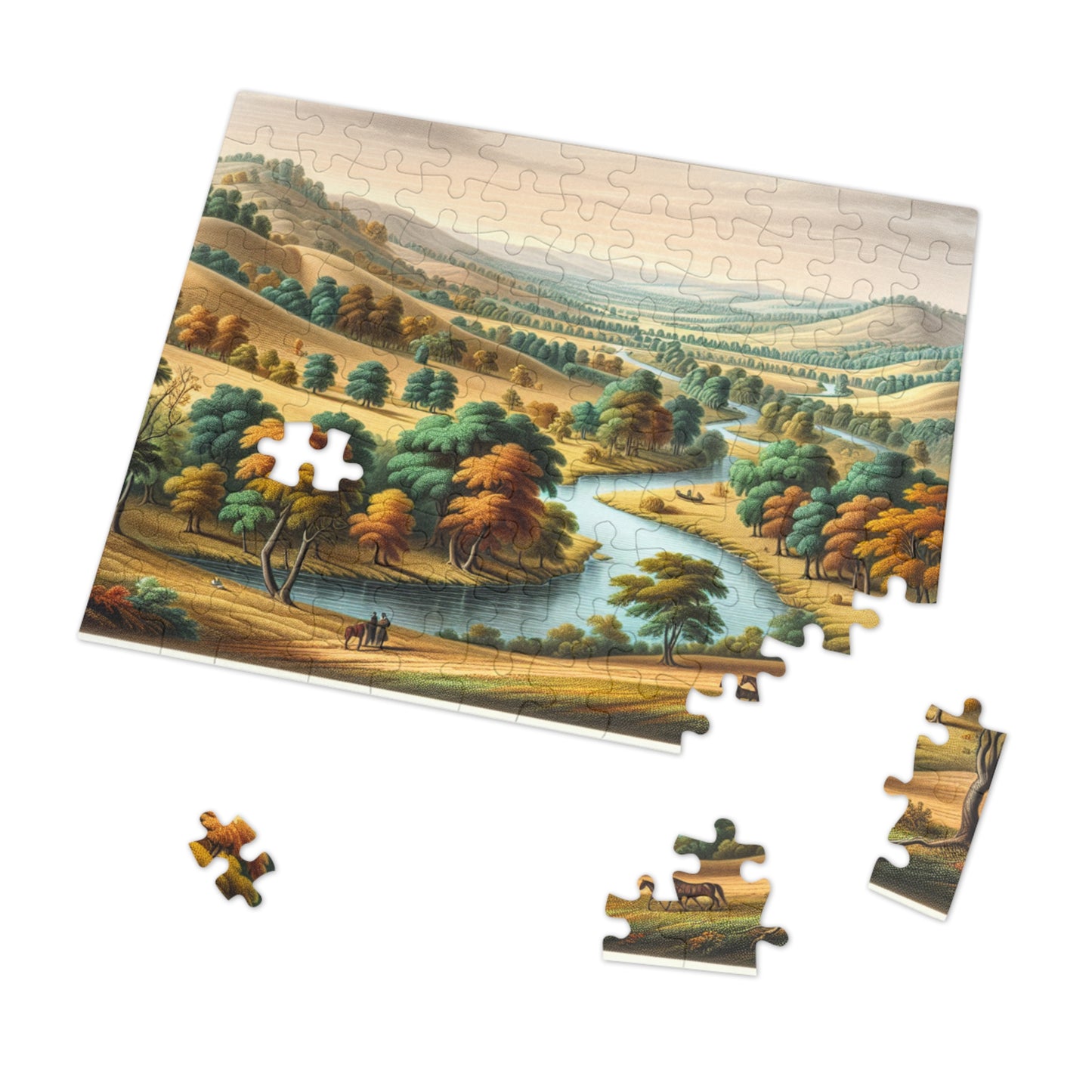 Jigsaw Puzzle with Tin