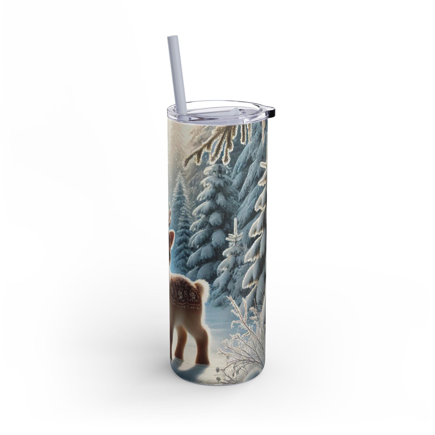 Enchanted Winter Deer Tumbler - 20oz