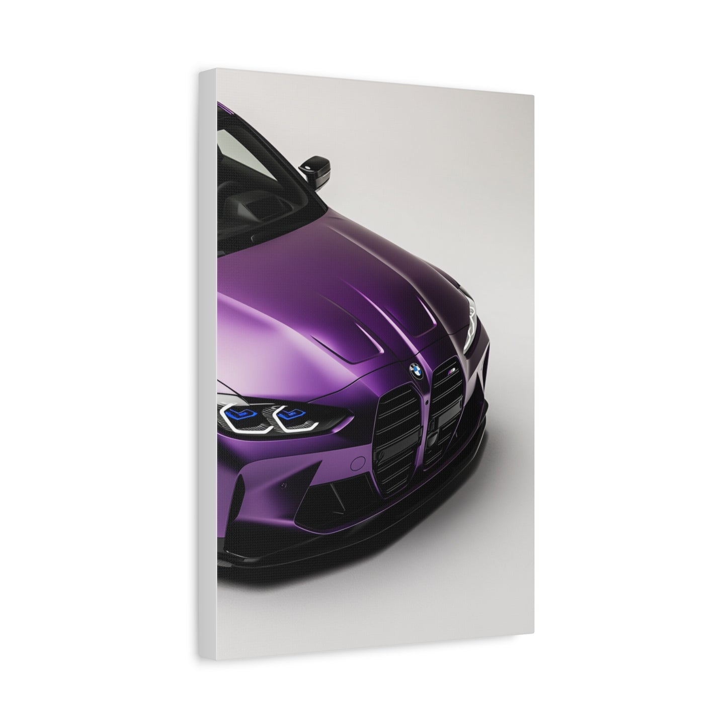 Royal Drive - Purple Sports Car Canvas Art