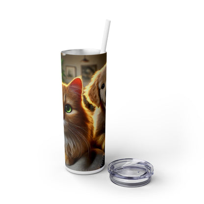 Skinny Tumbler with Straw, 20oz