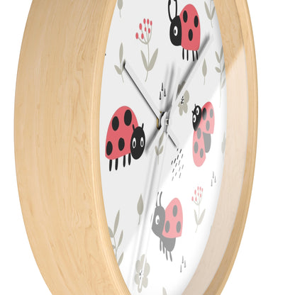 Ladybug Bliss Wall Clock - Nature-Inspired Charm for Your Space