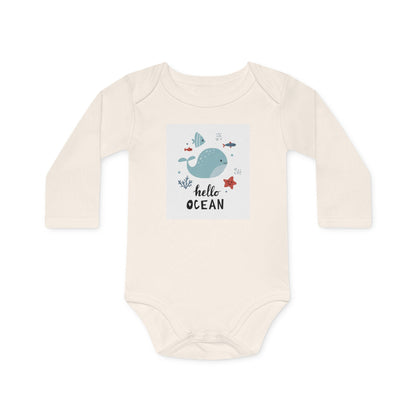 Hello Ocean” Baby  Organic Bodysuit