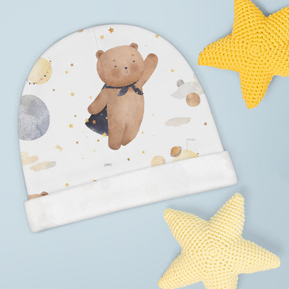 🌌 Adventure Bear Baby Beanie 🐻✨