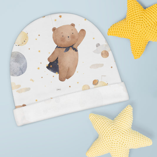 🌌 Adventure Bear Baby Beanie 🐻✨