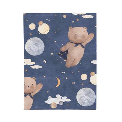 Teddy Bear World Velveteen Plush Blanket