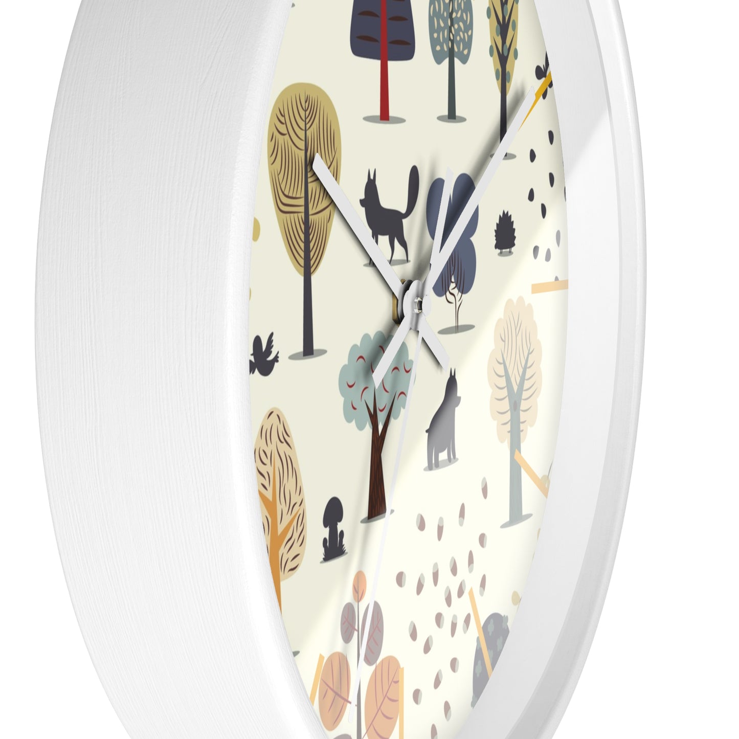 Woodland Creatures Wall Clock - Enchanting Forest Time