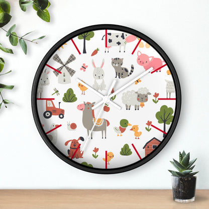 Playful Pals Wall Clock - Fun Time with Adorable Animals