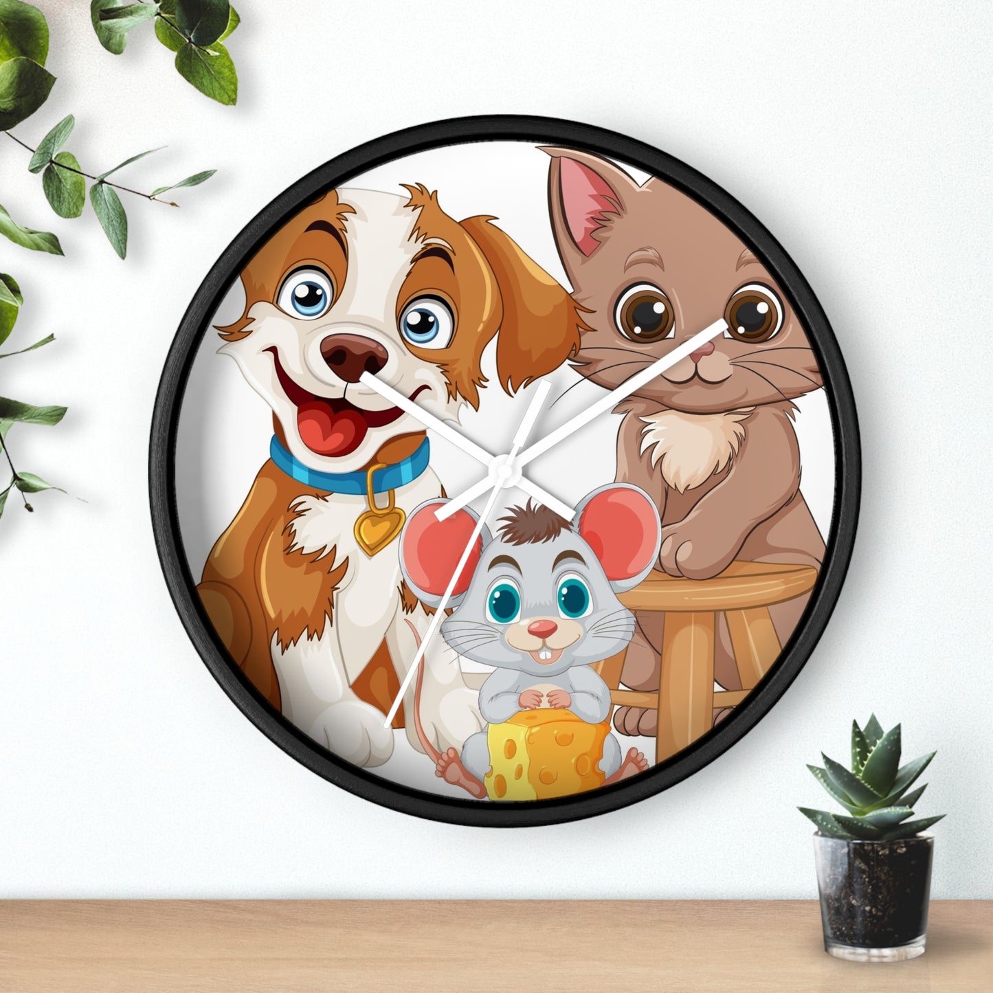 Best Friends Animal Wall Clock - Time for Furry Fun